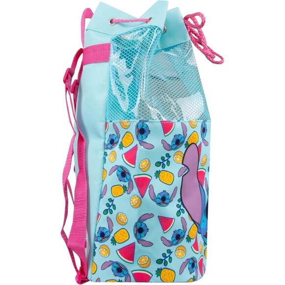 🆕 Disney Blue One Size Girls Swim Bag Lilo and Stitch Backpacks - Picture 3 of 5